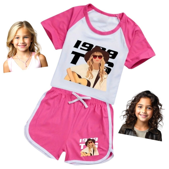 Taylor Swift 1989 Top and Shorts Set For Ages 11-12 Years Old - Picture 1 of 17